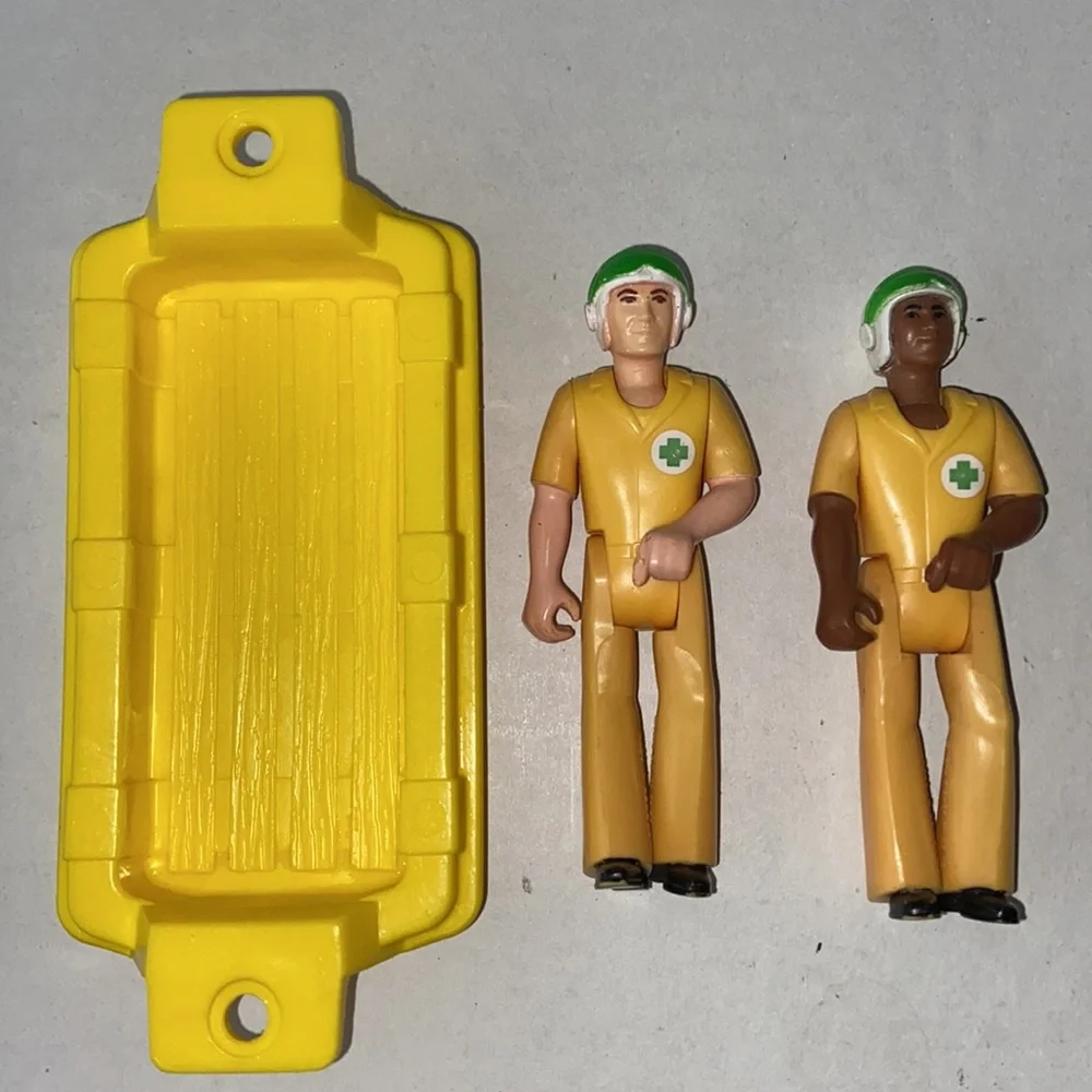 Vintage Adventure People Air and Sea Rescue Raft and Men